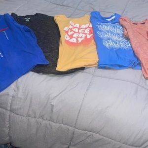 Boys 4 short sleeve & one long sleeve